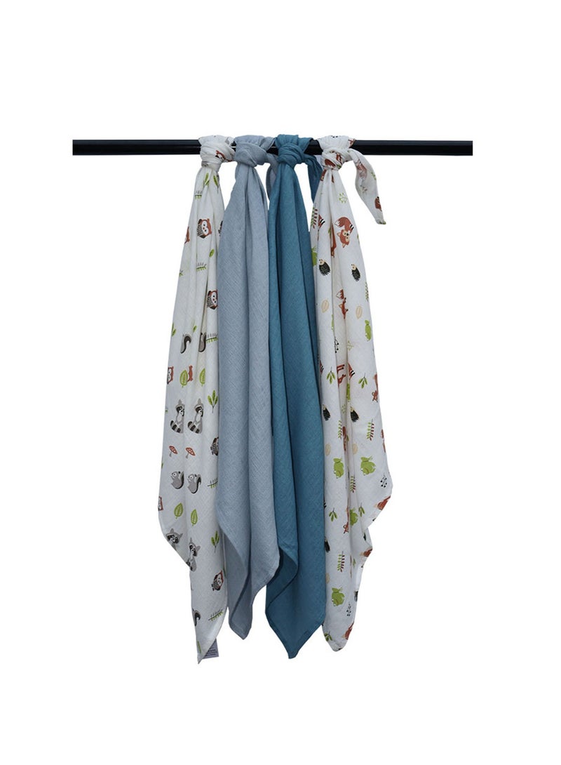 SPACEDOUT MUSLIN SWADDLE BLANKET PACK OF 4 - Image 4