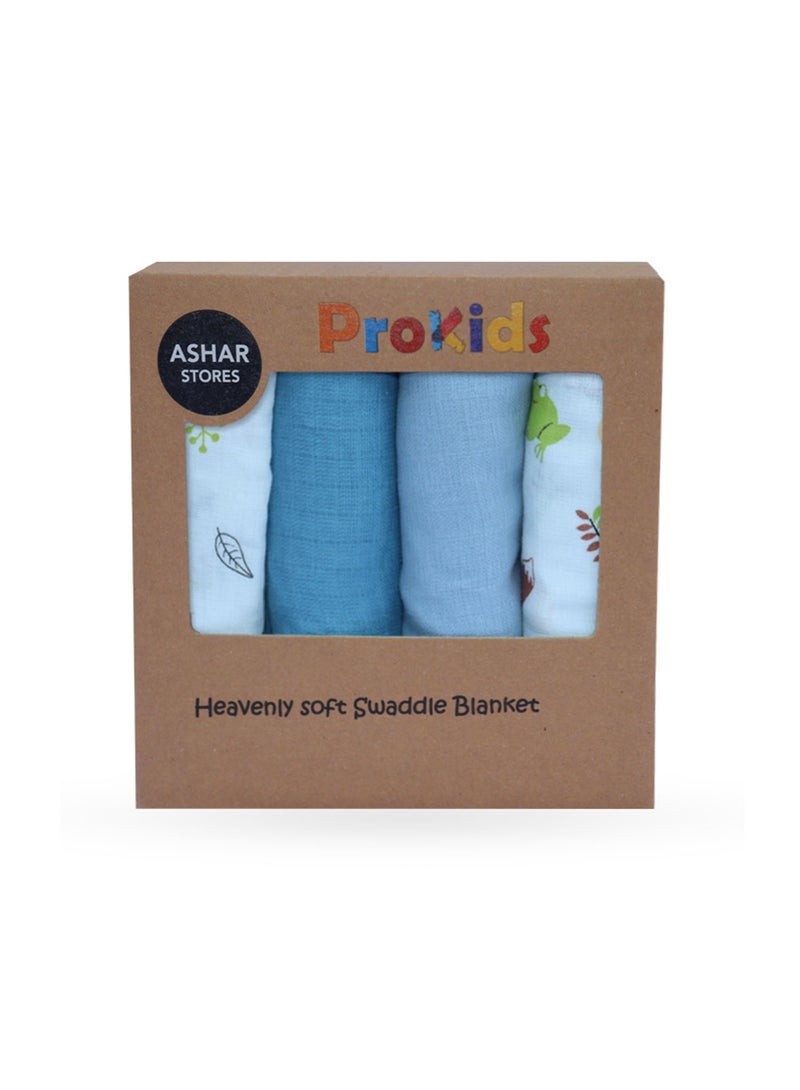 SPACEDOUT MUSLIN SWADDLE BLANKET PACK OF 4 - Image 1