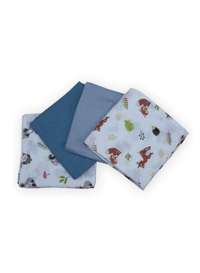 SPACEDOUT MUSLIN SWADDLE BLANKET PACK OF 4 - Image 3