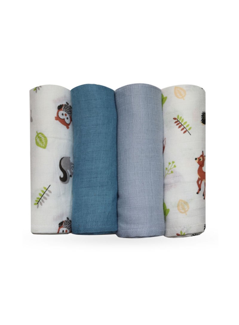 SPACEDOUT MUSLIN SWADDLE BLANKET PACK OF 4 - Image 2