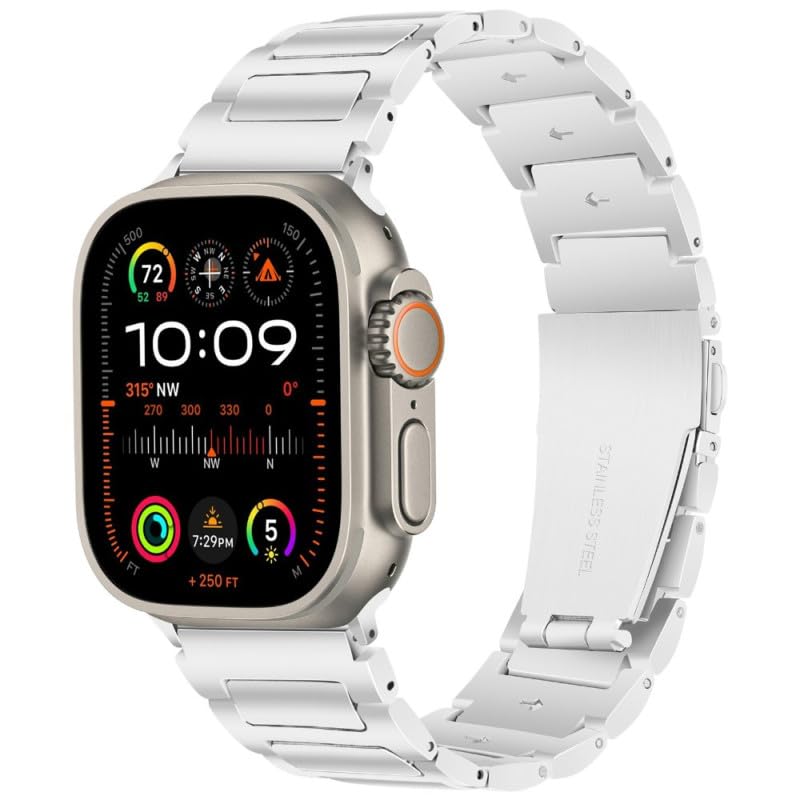 NEXT STORE Luxury Stainless Steel Strap Compatible with Apple Watch Series 1–10 Ultra/Ultra 2 SE – Metal Watch Band (42–49mm) - Image 2