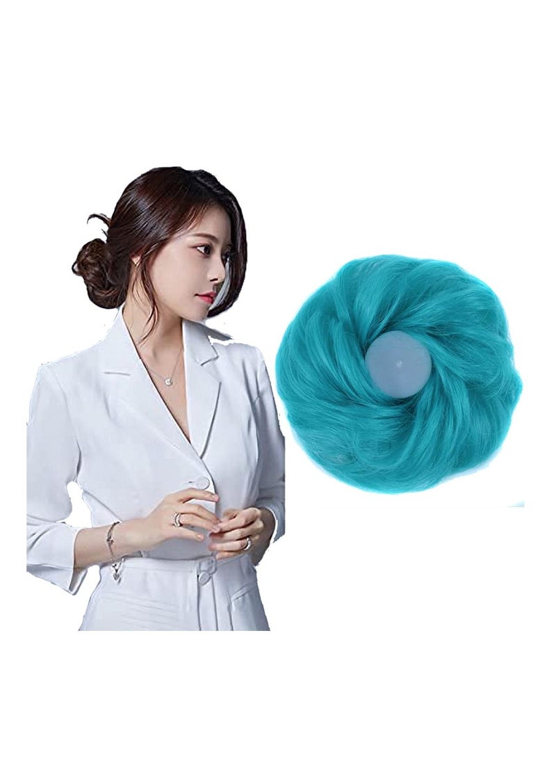 Estelle Eestelle messyBun Scrunchie with Elastic Rubber Band Ponytail Hair Extensions Updo Chignon Donut Ponytail Hairpiece Synthetic Tousled Hair for Women (5126#) - Image 1