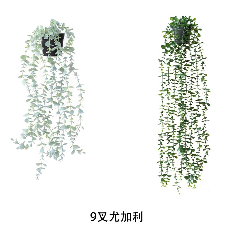 Hanging Potted Plant Combination, Simulated Potted Hanging Strip Bonsai, Interior Decoration, Home Wall Hanging Decorative Plants - Image 5