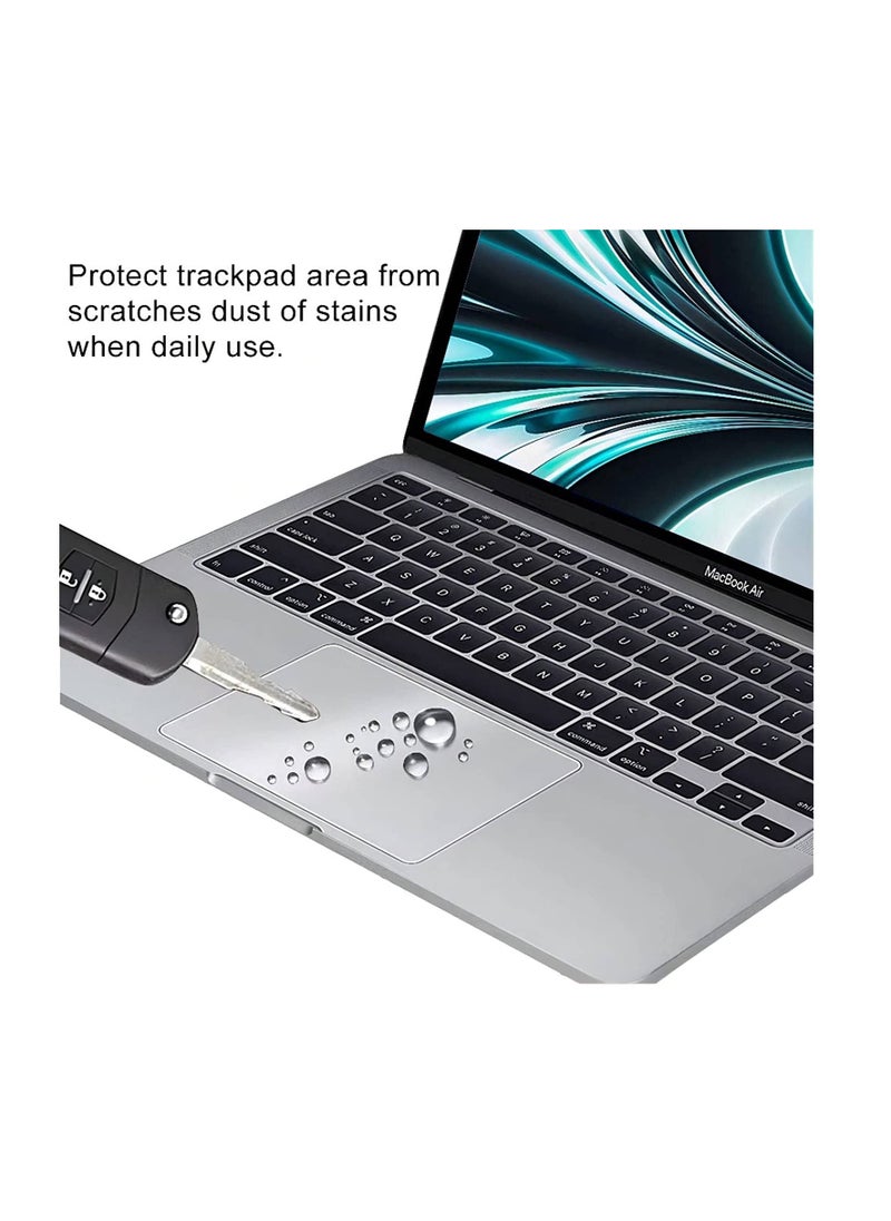 Generic [2PCS] MacBook Air 15 inch Trackpad Protector Cover Skin for 2025 2024 2023 MacBook Air 15.3" M4 A3241/M3 A3114 /M2 A2941 Anti-Scratch Waterproof Touch Pad Cover Protector Skin Accessories, Clear  - Image 1
