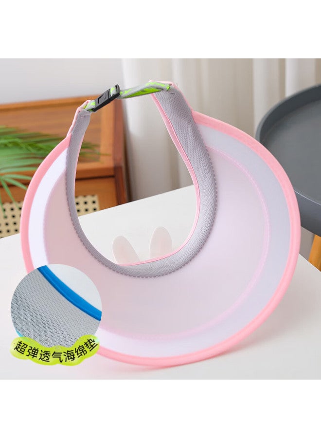 Ousen Ousen Children's Hat, Girls' Summer Sun Protection Hat, Wide Brim Sun Hat, Open Top Breathable Thin Cute Girl Sun Hat  - Image 5