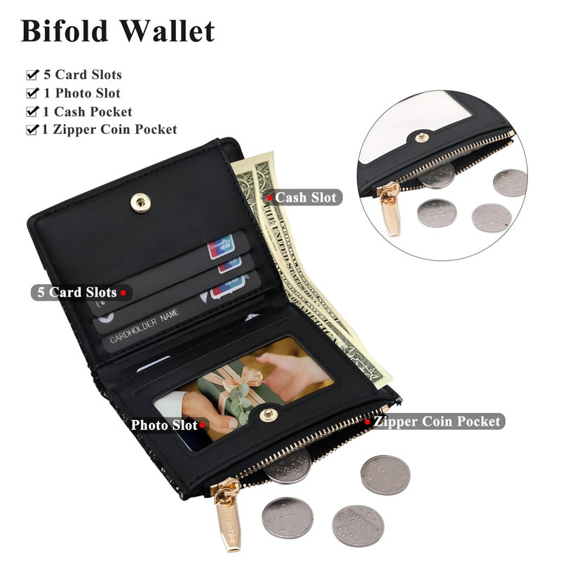Multi -use ladies portfolio - a distinctive ladies wallet with elegant design, perfect for those looking for an elegant accessory to carry cards and cash in a safe and modern way. (option 4) - Image 5