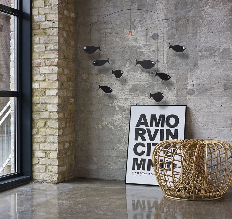 فلينستيد موبايلز أجراس هوائية معلقة بتصميم أسماك - Image 3