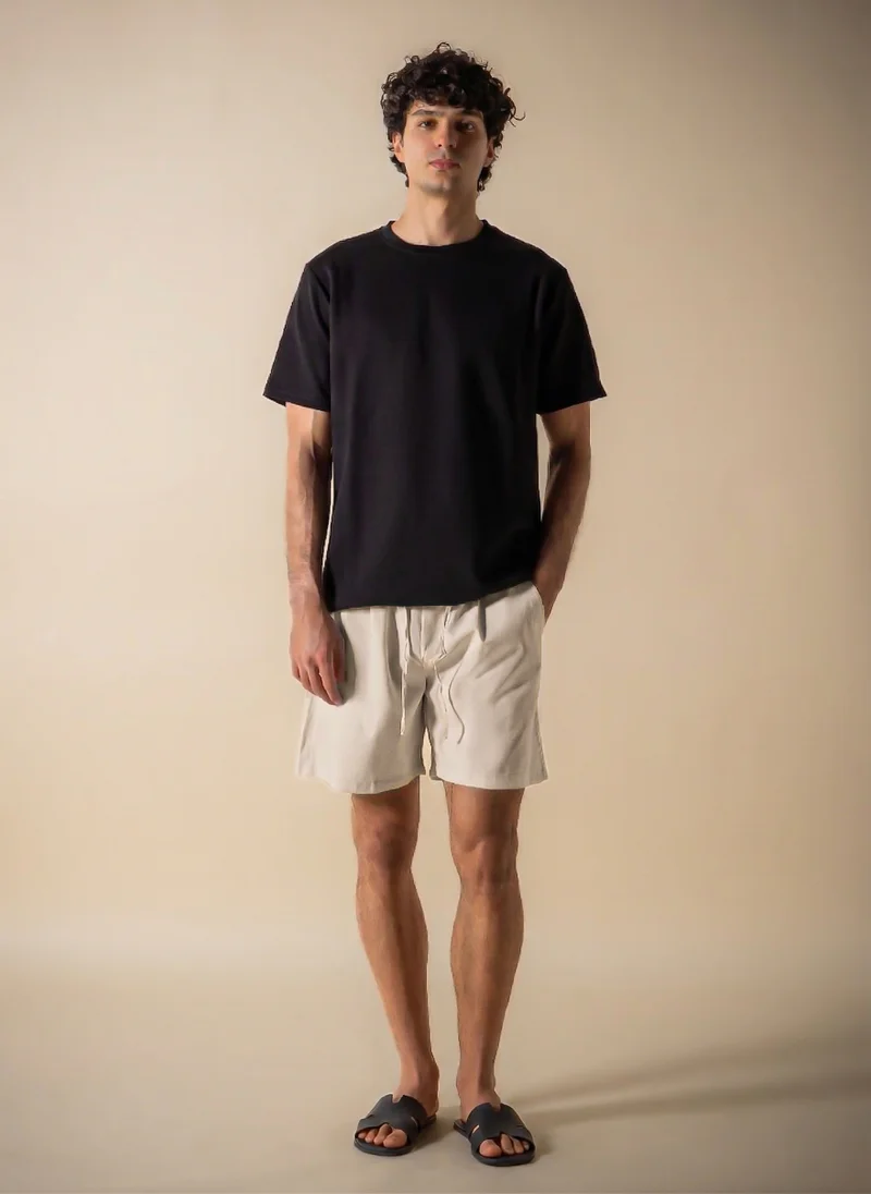 شايبس PLEATED LINEN BLEND SHORTS