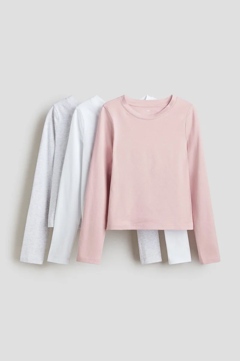 H&M 3-pack cotton tops