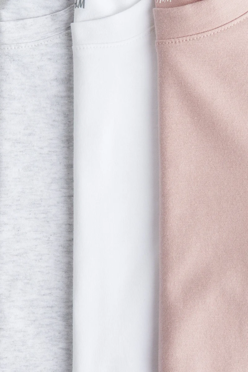 H&M 3-pack cotton tops