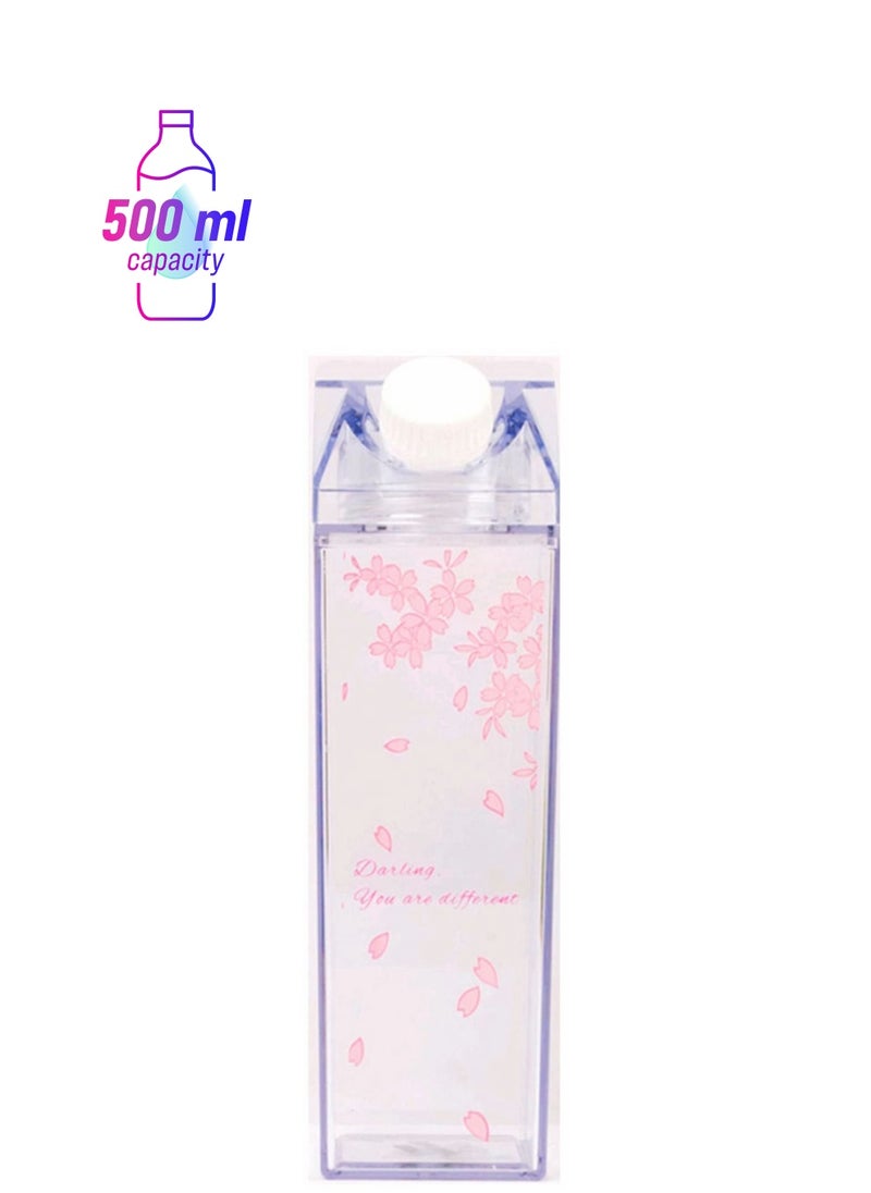 Water Bottle, Milk Carton Bottle 500ml Box