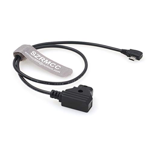 SZRMCC for Tilta Nucleus Nano Follow Focus Motor Power Cable Right Angle Micro USB to D-Tap 2 Pin Male - Image 3