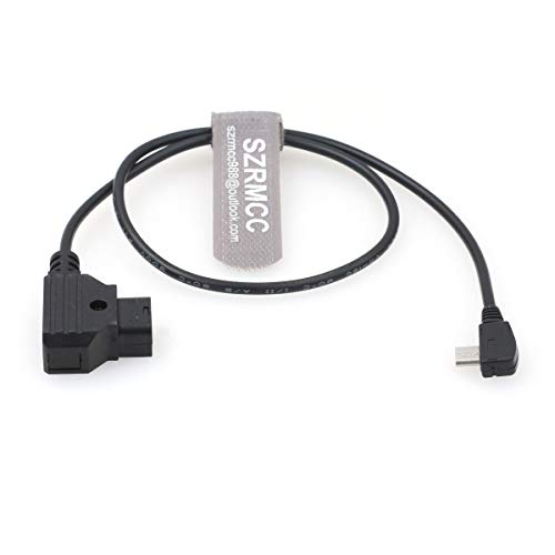 SZRMCC for Tilta Nucleus Nano Follow Focus Motor Power Cable Right Angle Micro USB to D-Tap 2 Pin Male - Image 4