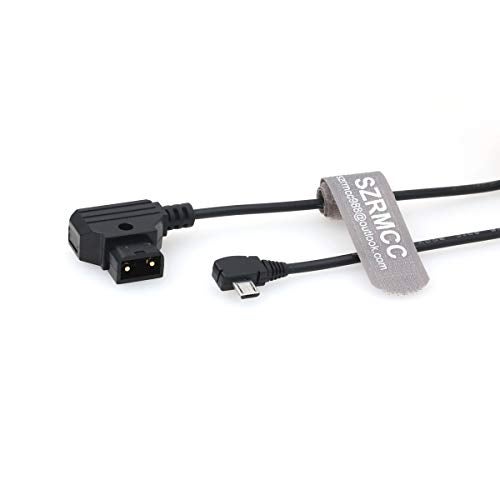 SZRMCC for Tilta Nucleus Nano Follow Focus Motor Power Cable Right Angle Micro USB to D-Tap 2 Pin Male - Image 5