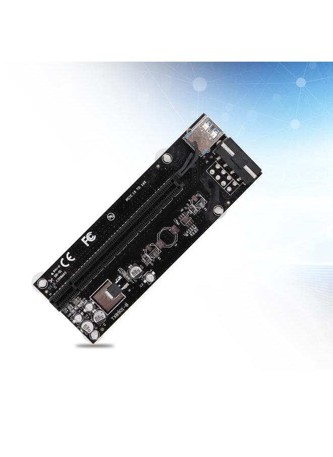 Thoraya محول كابل طاقة بطاقات الرسوميات PCI-E إلى PCIe 1x إلى 16x 4Pin  - Image 5
