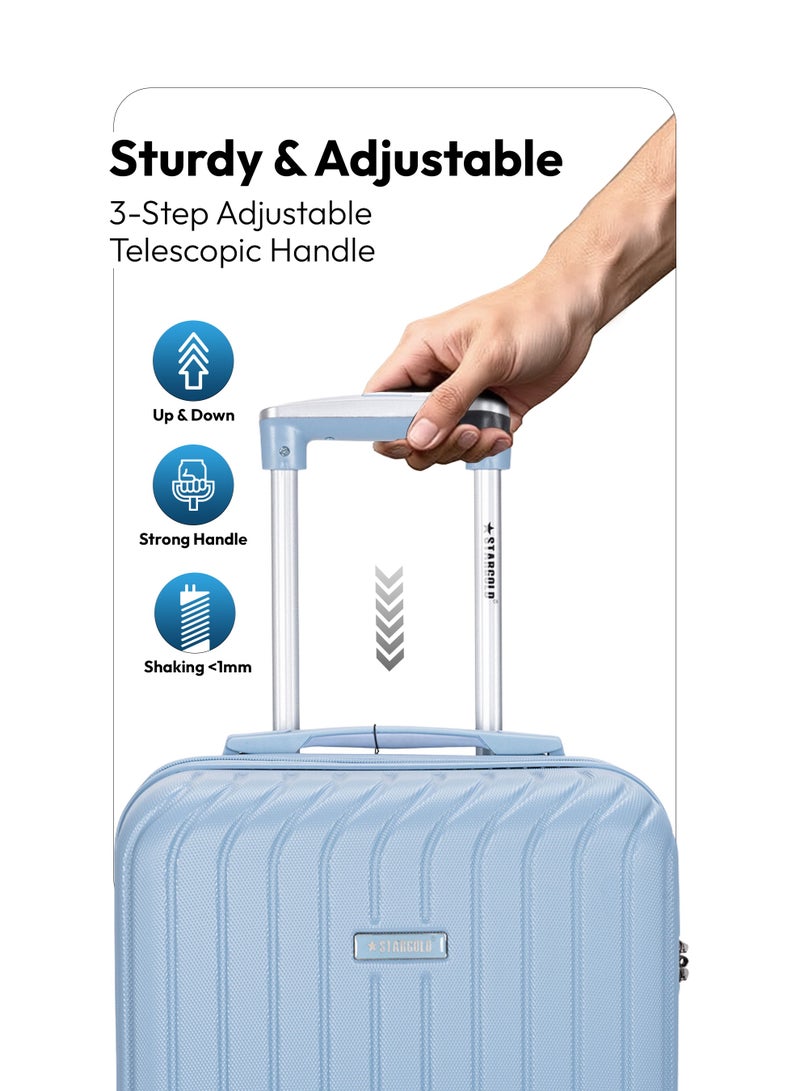 Stargold Hardside Spinner 4 Wheels Luggage Trolley With Number Lock - Image 2