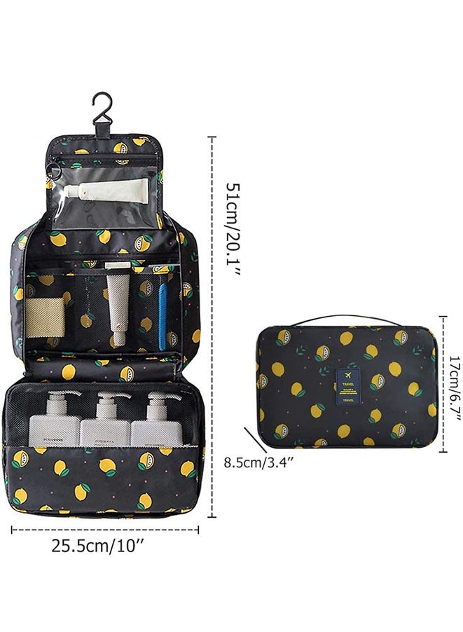 Hanging Toiletry Organizer Black/Yellow/Green - Image 5