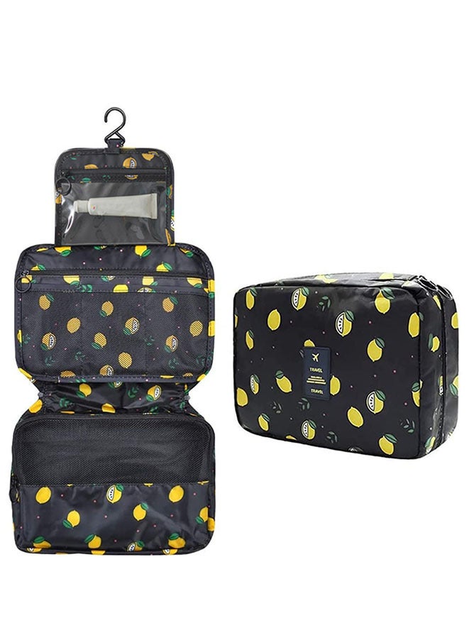 Hanging Toiletry Organizer Black/Yellow/Green - Image 1