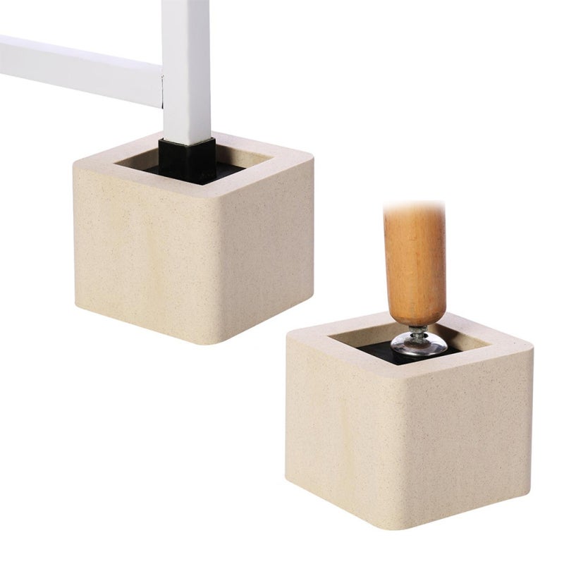 Bed Risers: Premium Plastic Heavy Duty, Floor Protection - Under-bed Storage Space, Adjustable Height Furniture Risers for Home Bedroom Living Room Office Furniture Legs - Image 5
