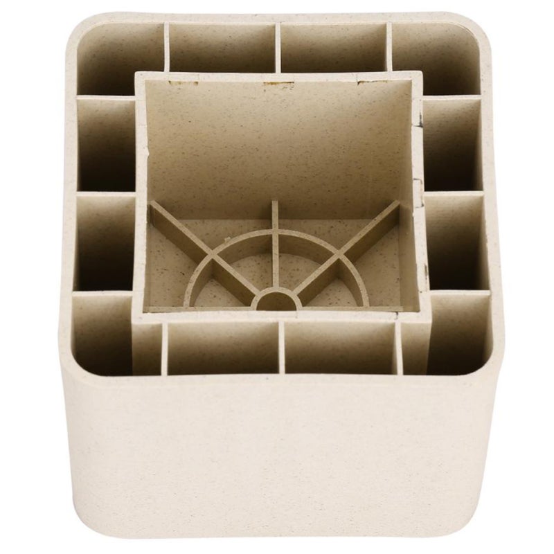 Bed Risers: Premium Plastic Heavy Duty, Floor Protection - Under-bed Storage Space, Adjustable Height Furniture Risers for Home Bedroom Living Room Office Furniture Legs - Image 3