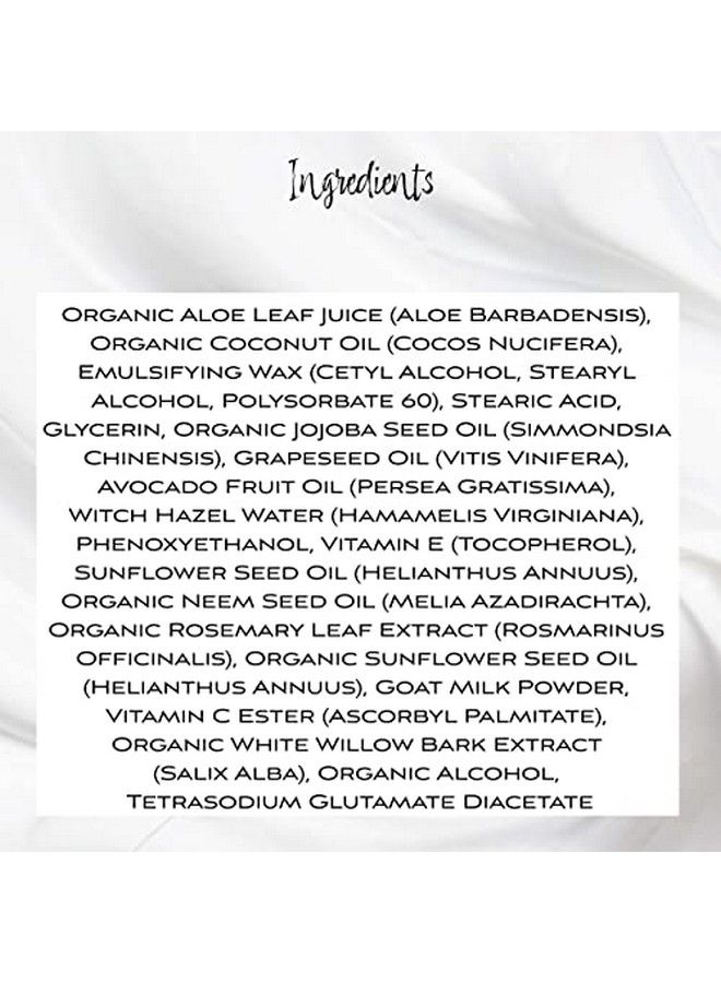 LuxeJoie Goat Milk Moisturizer Premium Face Cream Vitamin C & E Anti Aging Complexes To Reduce Dark Circles Puffiness Under Eye Bags Wrinkles & Fine Lines Men & Women (4 Oz.) - Image 4