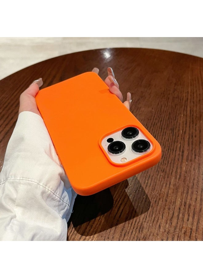NIBEMINENT Sandblasting Protective TPU Case Cover For iPhone 14 Plus, Orange - Image 1