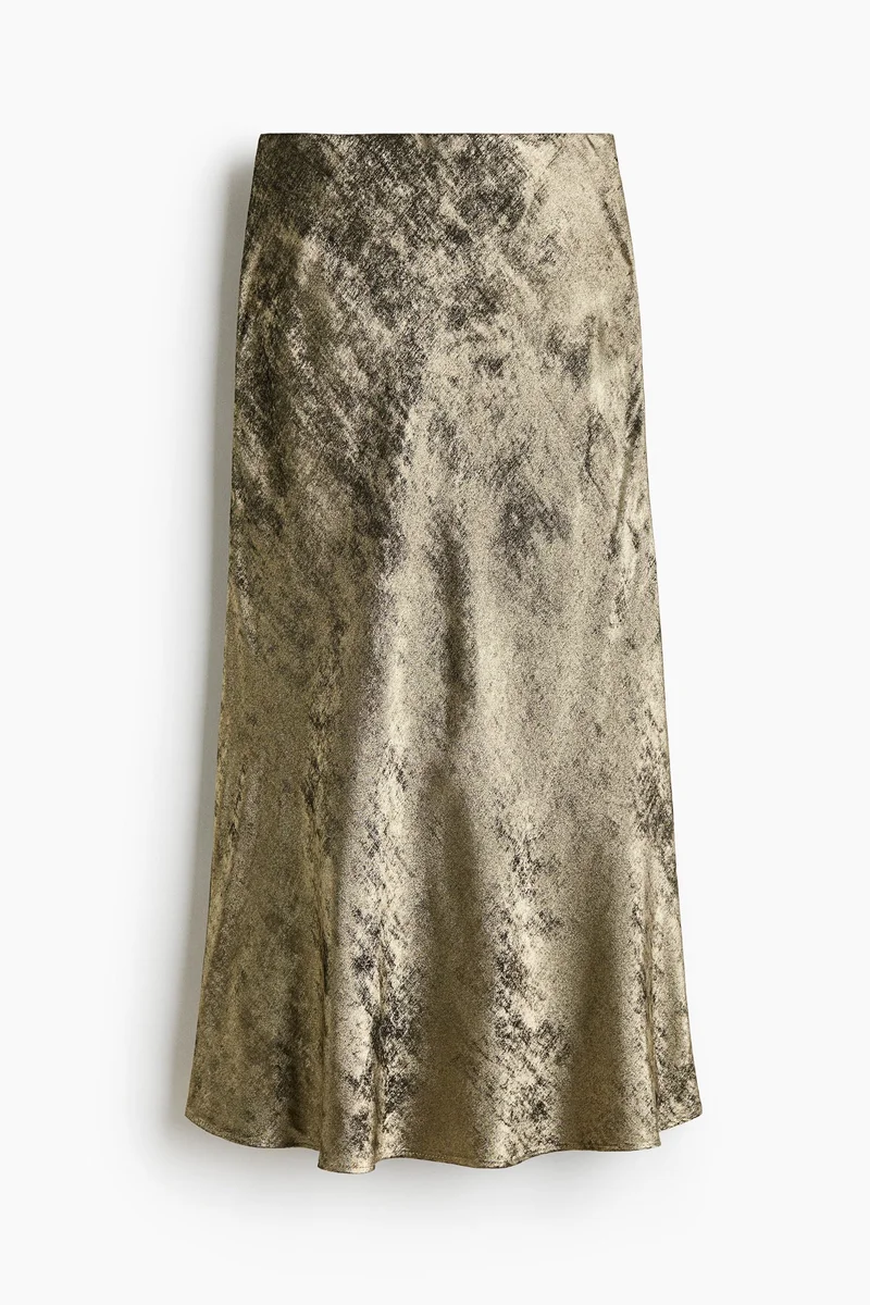 H&M Satin maxi skirt