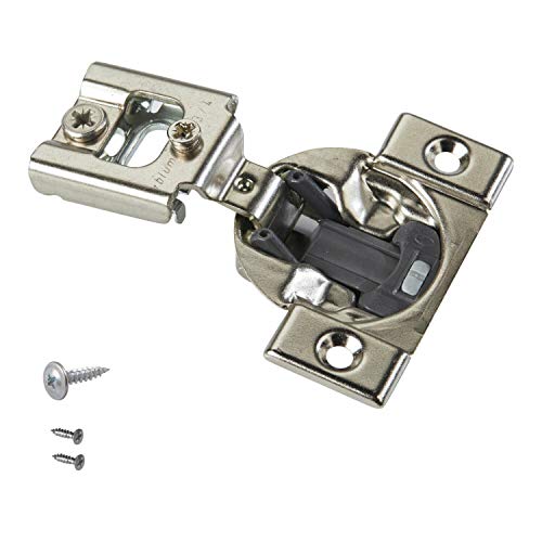 Blum 38N355B.12 Compact BLUMOTION 38N Hinge, Soft-Close, 105 Degree, 3/4 Overlay, Screw-on (Pack of 10) - Image 1