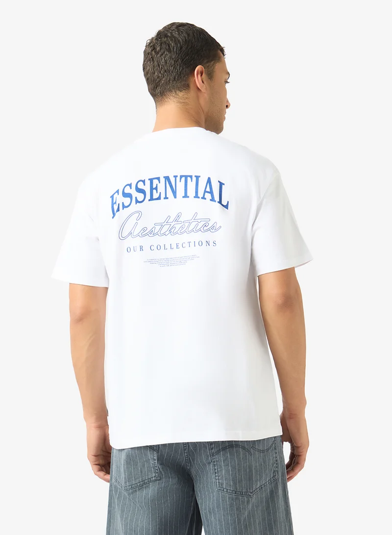 JACK & JONES Graphic Crew Neck Regular Fit T-Shirt