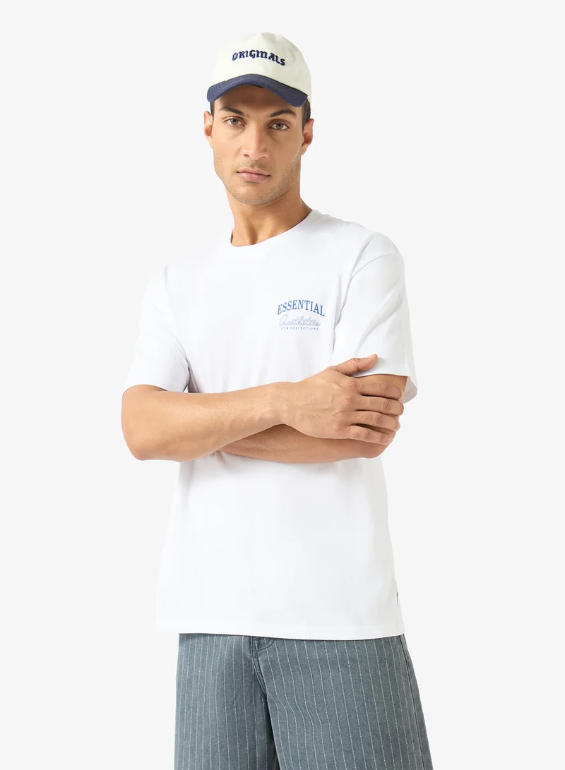 JACK & JONES Graphic Crew Neck Regular Fit T-Shirt