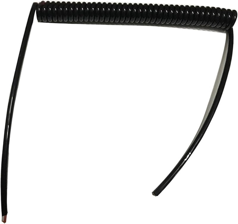 Electrical wire 2 Core Corrugated Spring Cable 0.7mm Square 2.5 Meters 5 Meters 7.5 Meters Inner Diameter 6mm Flexible Spiral Hose Cable Tubing Retractable Coil(Line length 2.5 meter 2core 0.7mm2) - Image 1
