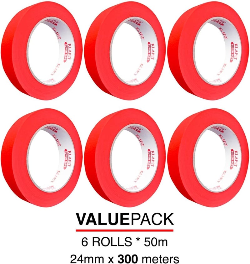 KLAPiT Waterproof Masking Tape - 1 Inch x 50m - Image 2