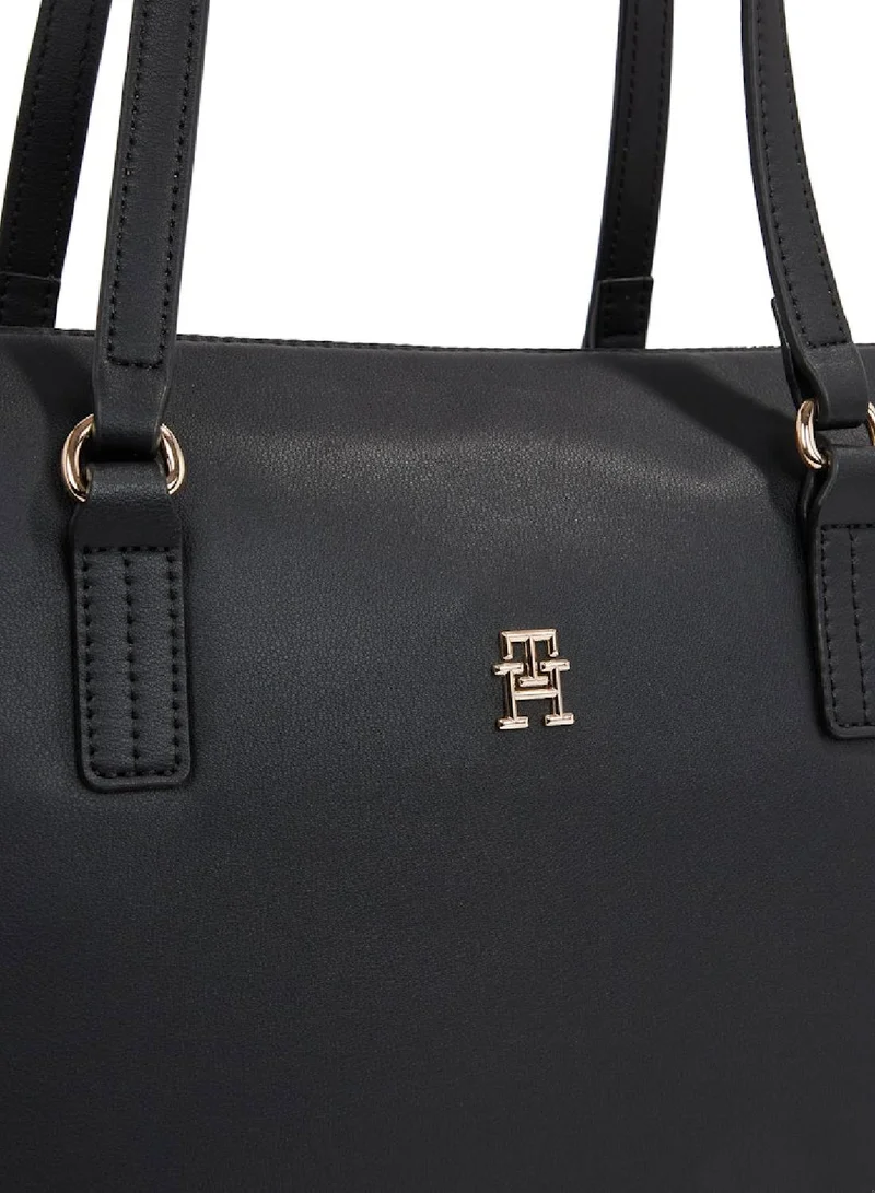 TOMMY HILFIGER Th Monogram Plaque Tote