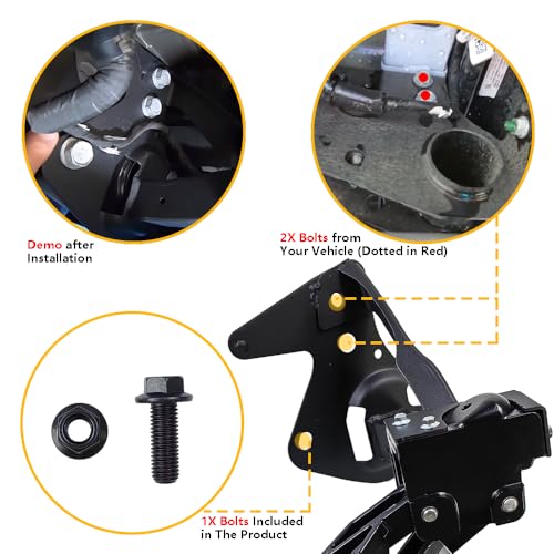 LLNSEAUTO New Rear Bed Step Retractable Bumper Tailgate Step | Fit for Dodge Ram 1500 DT Dual Exhaust Vehicles 2019 2020 2021 2022 (New Body Style) | Replacement # 82215289AG 82215289AH - Image 4