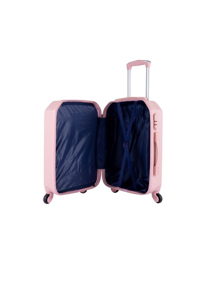 ليمرا طقم شنط سفر مكون من 5 حقائب أمتعة بتصميم صلب و قوي وردي - Image 4