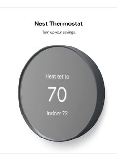 Nest Google Nest Thermostat - Programmable Smart Thermostat for Home - Charcoal -GA02081-US  - Image 1