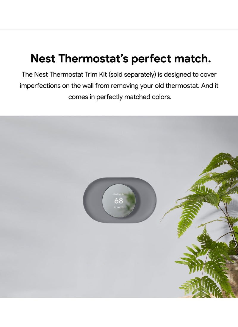 Nest - Google Nest Thermostat - Programmable Smart Thermostat for Home - Charcoal -GA02081-US - Image 1
