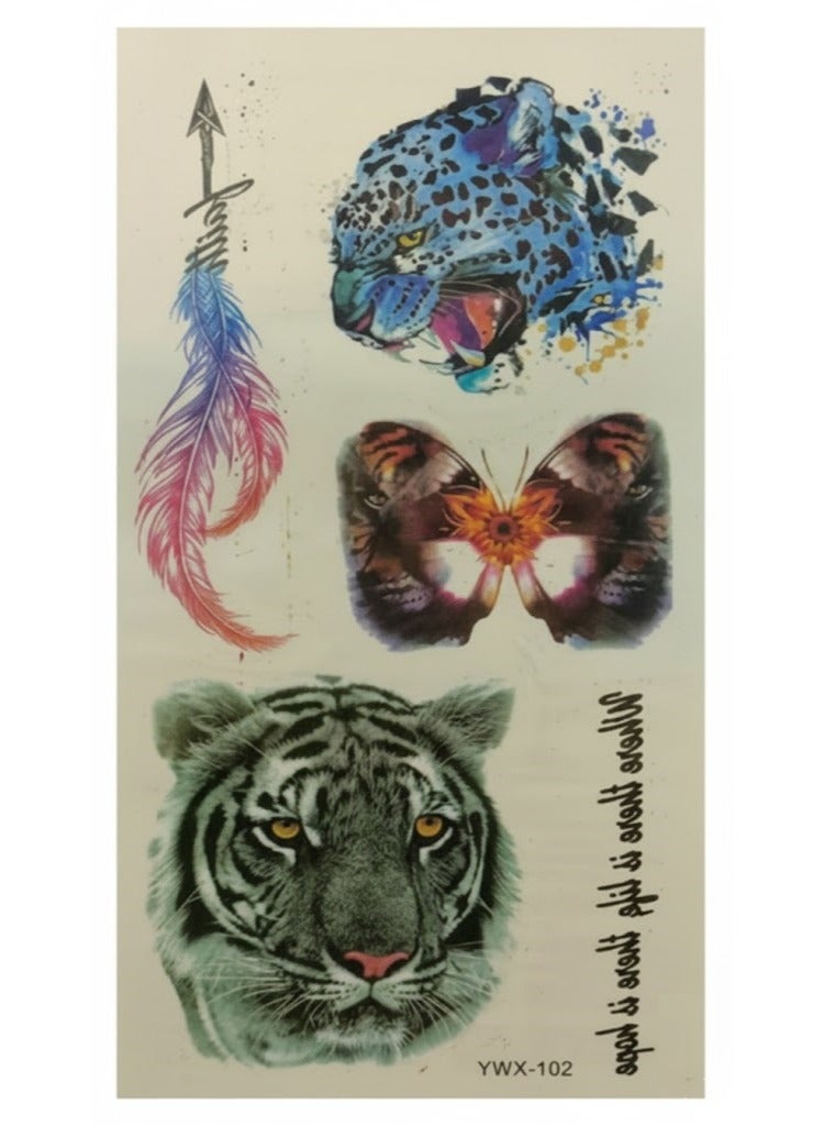 Temporary tattoo in distinctive colorful and eye-catching shapes. - Image 1