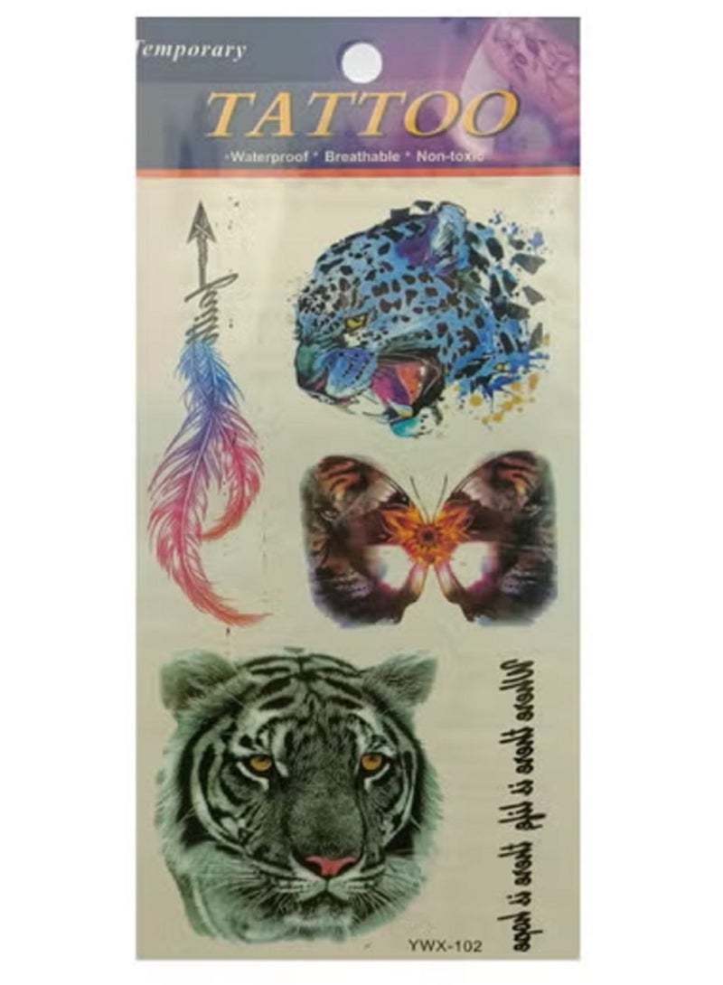 Temporary tattoo in distinctive colorful and eye-catching shapes. - Image 2