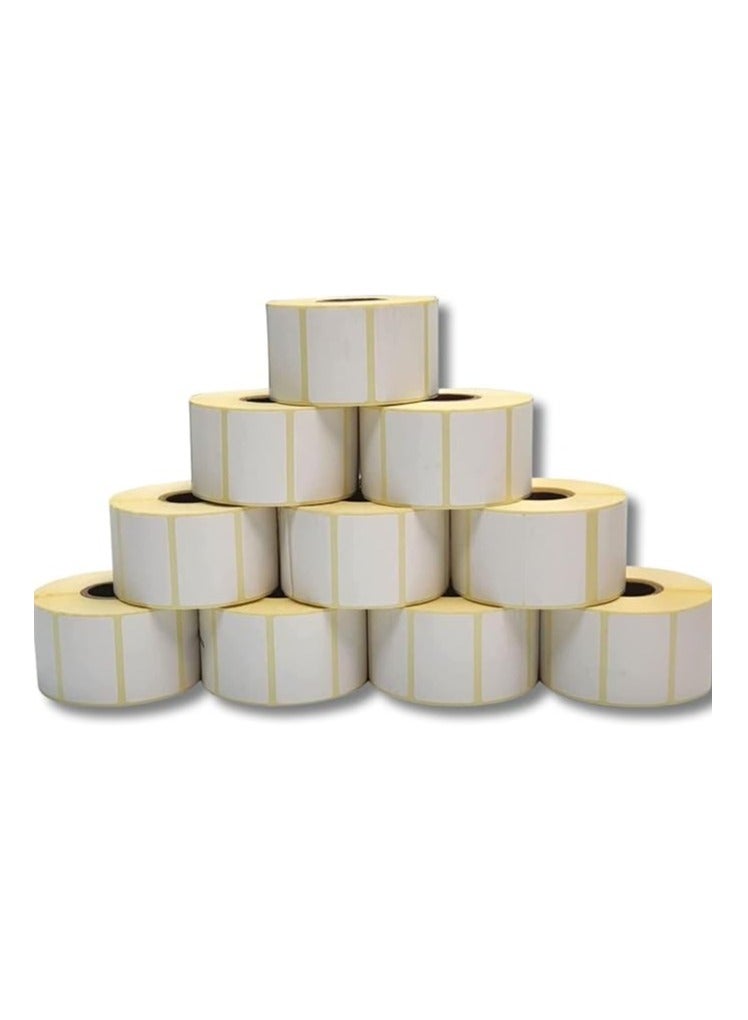 Terabyte Direct Thermal Barcode Label Sticker POS 38mm x 25mm  1000 Labels per  10 Rolls - Image 1