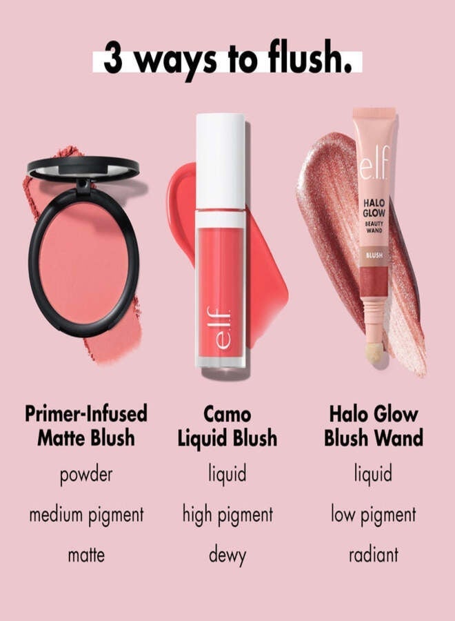 elf e.l.f. Primer-Infused Matte Blush Always Crushing – Long-Lasting Buildable Powder Blush, Soft Matte Finish, Lightweight & Blendable, Vegan, 10 g / 0.35 oz - Image 4