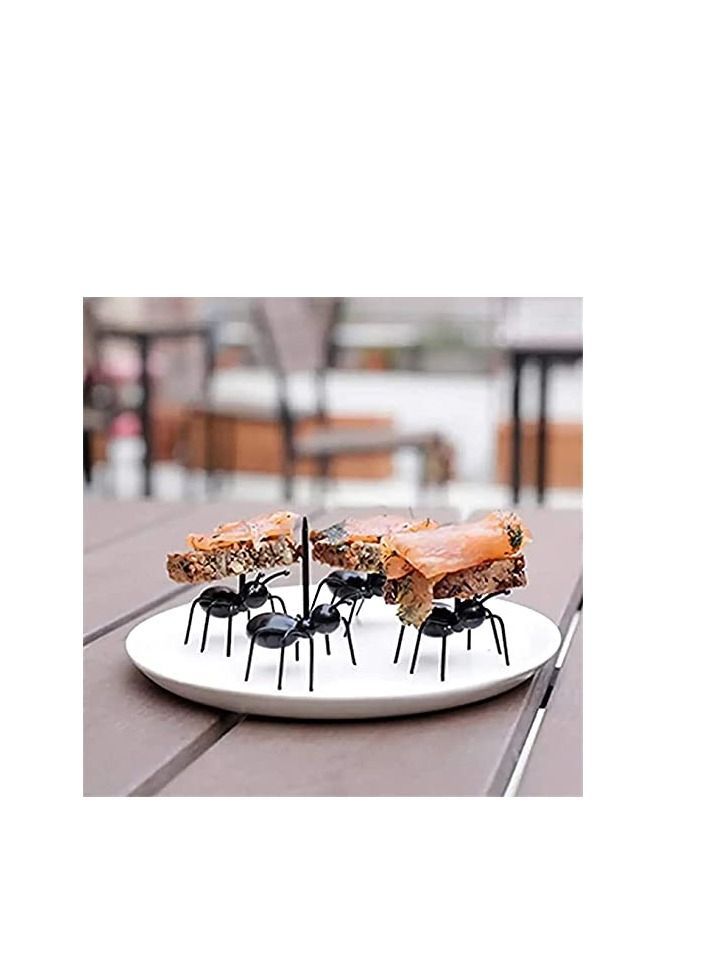 NIBEMINENT Ant Toothpicks Fruit Dessert Fork, Reusable Animal Food Picks Appetizer Forks for Snack Cake with Storage Box Kids Wedding Birthday Party 24Pcs - Image 5