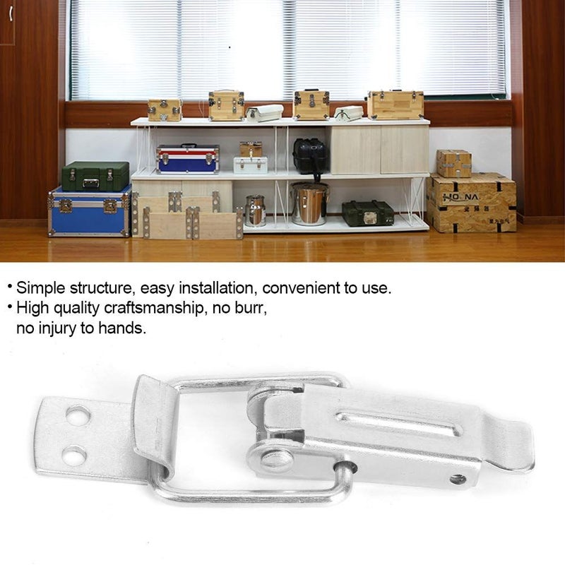 6 Pcs Zinc Spring Buckle Lock Toggle Catch For Wooden Box Chest - Image 5