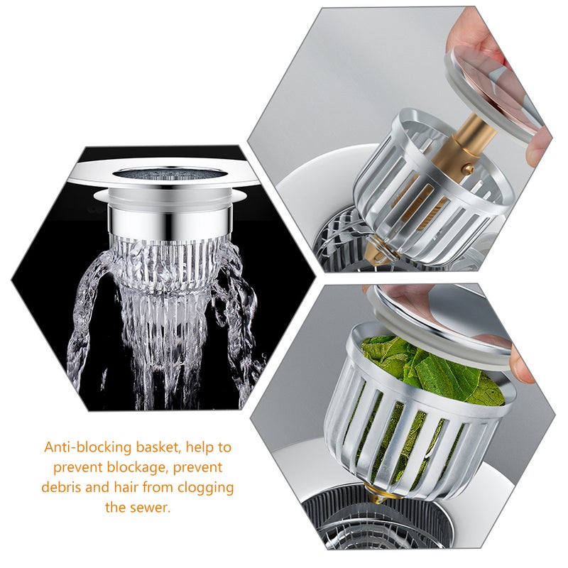 Bathtub Drain Plug Anti-block Bathroom Drain Tub Drain Plug - Image 5