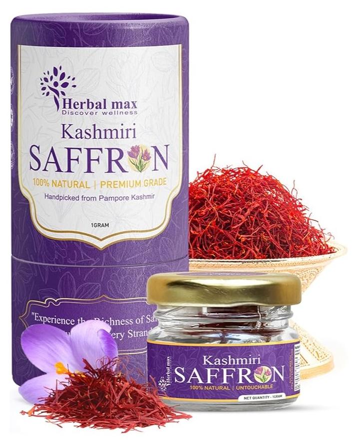 Herbal Max Kashmiri Saffron 1g - Image 1