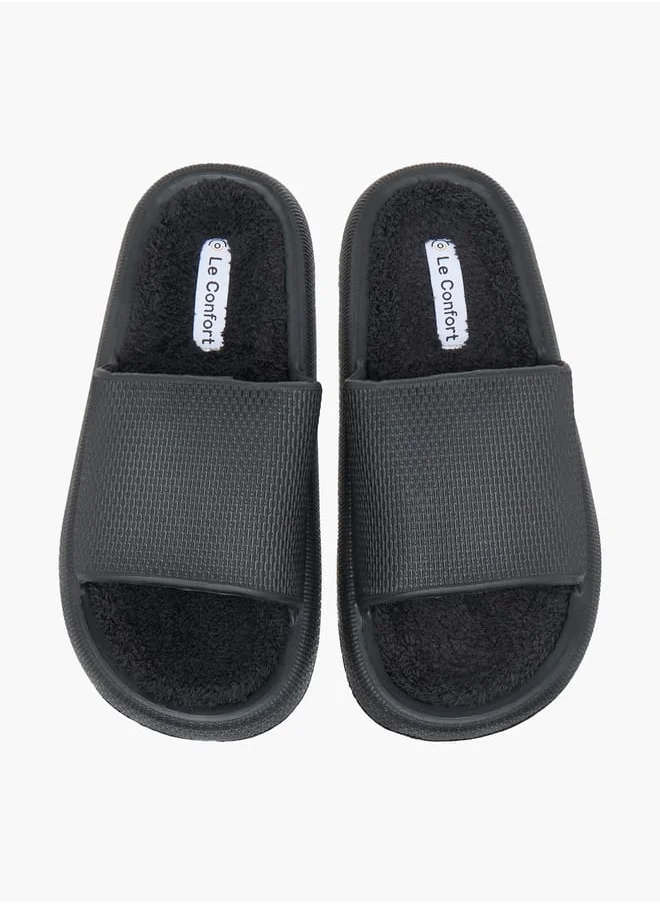 لو كونفورت Womens Textured Bedroom Slippers