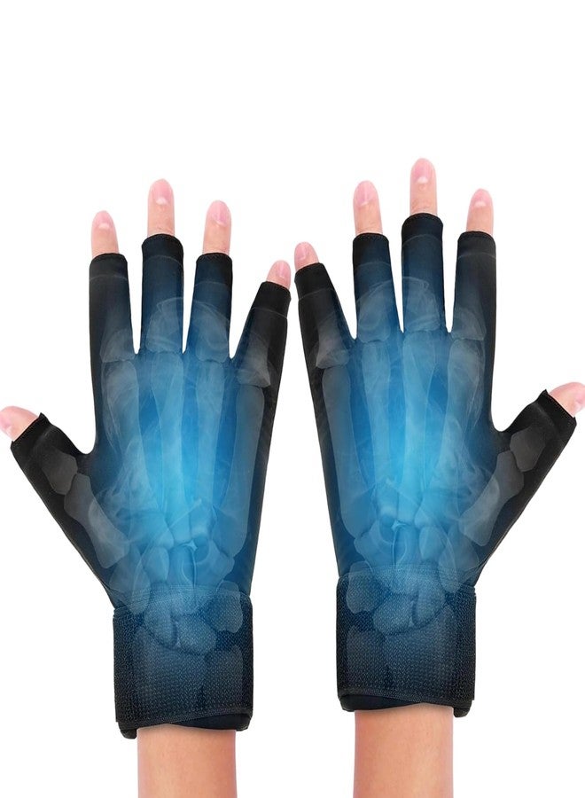 FDFuZhao 2 PCS Ice Gloves for Arthritis Hands Pain Relief, Reusable Hand Ice Pack Gloves for Hot & Cold Therapy, Adjustable Gel Wrist Ice Pack for Carpal Tunnel, Swelling, Tendinitis - Image 1