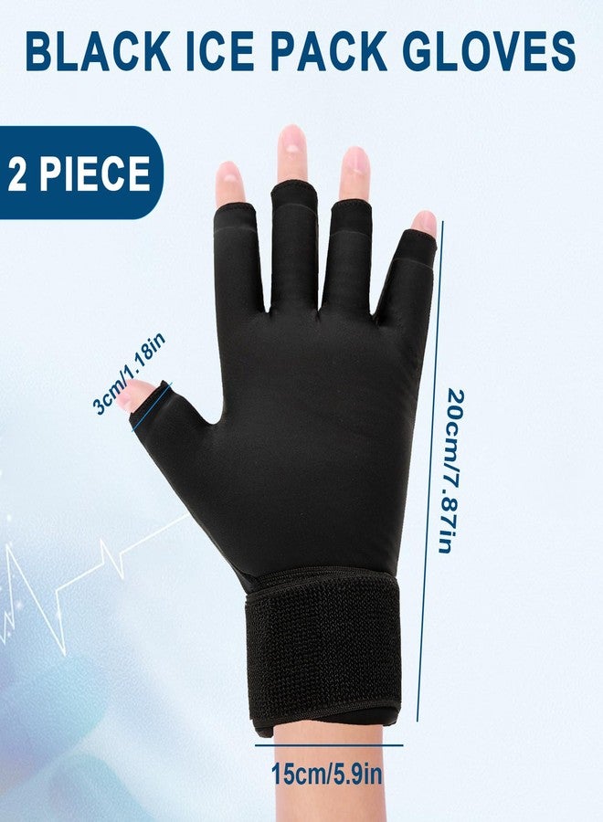 FDFuZhao 2 PCS Ice Gloves for Arthritis Hands Pain Relief, Reusable Hand Ice Pack Gloves for Hot & Cold Therapy, Adjustable Gel Wrist Ice Pack for Carpal Tunnel, Swelling, Tendinitis - Image 2