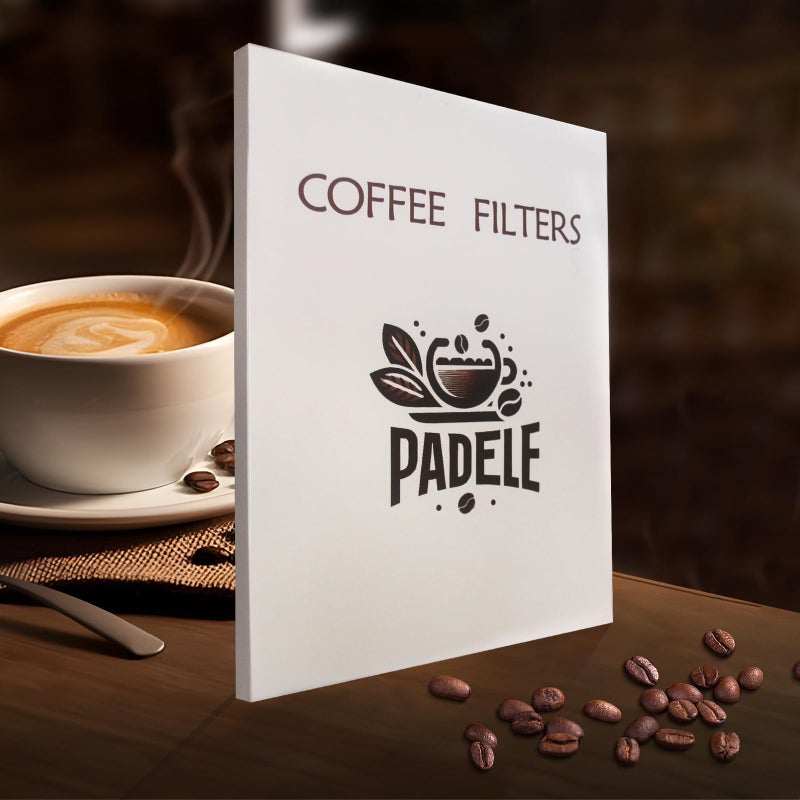 PADELE V60 Coffee Filters, 300 Count Size 02 Pour Over Coffee Filter, 1-4 Cups Disposable Cone Paper Coffee Filters 2ï¼Œ Compatible with Conical Shaped Dripper and Drip Coffee Maker (Natural) - Image 4