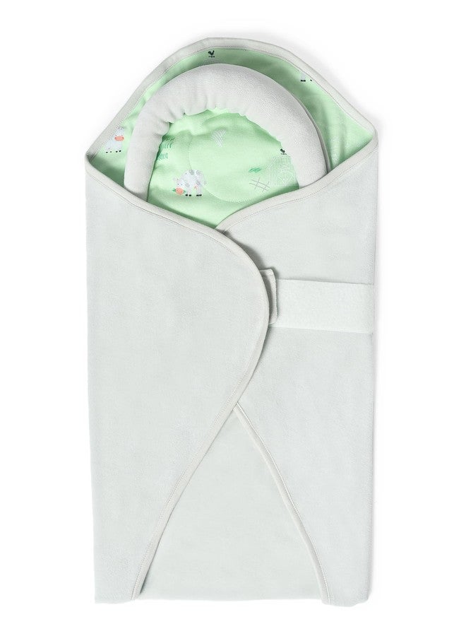 Mi Arcus Printed Green Baby Snug Pod Easy to Carry and Travel-Friendly, for Girls Boys Infants Green, 0-6 Months, 80x85 cm - Image 3